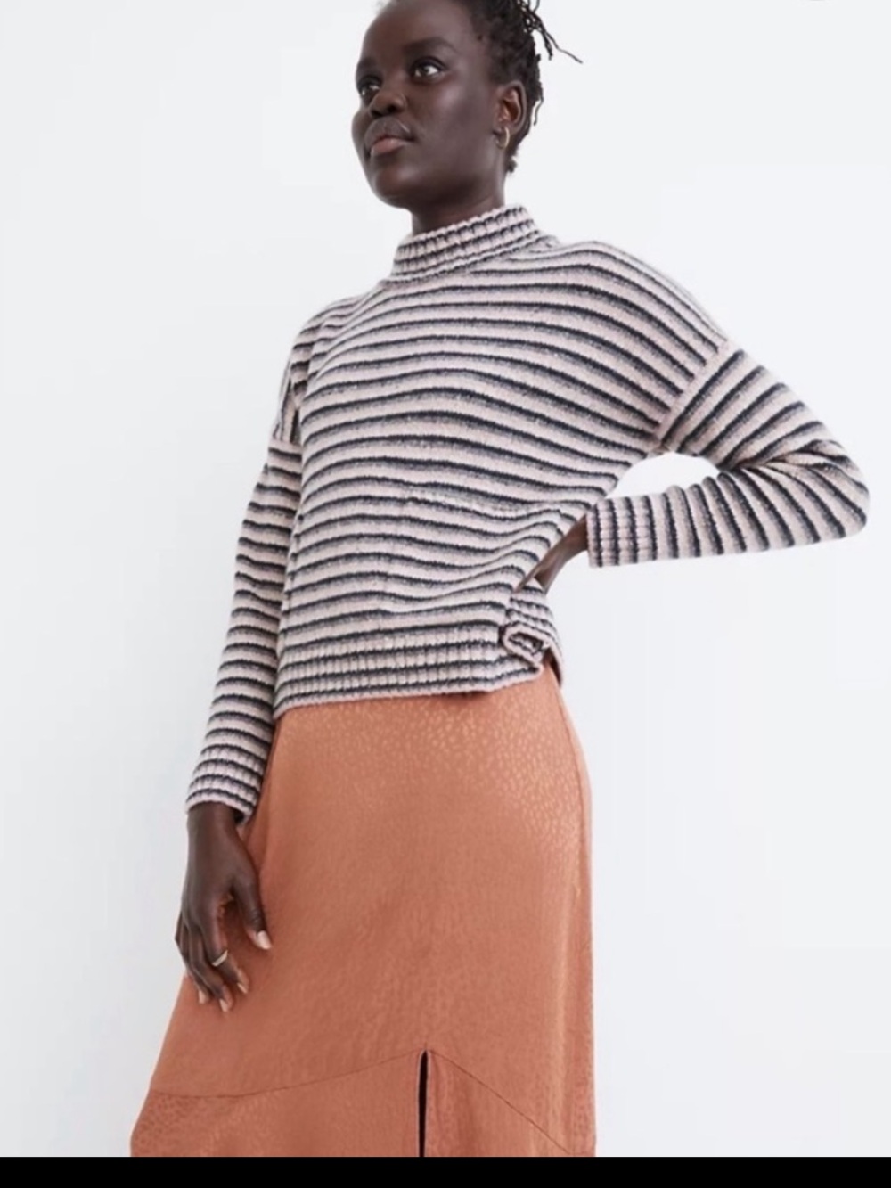 Madewell Merrydale Pocket Pullover Sweater in Stripe - Picture 2 of 9